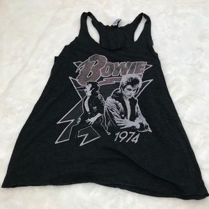 David Bowie 1974 black tank top
